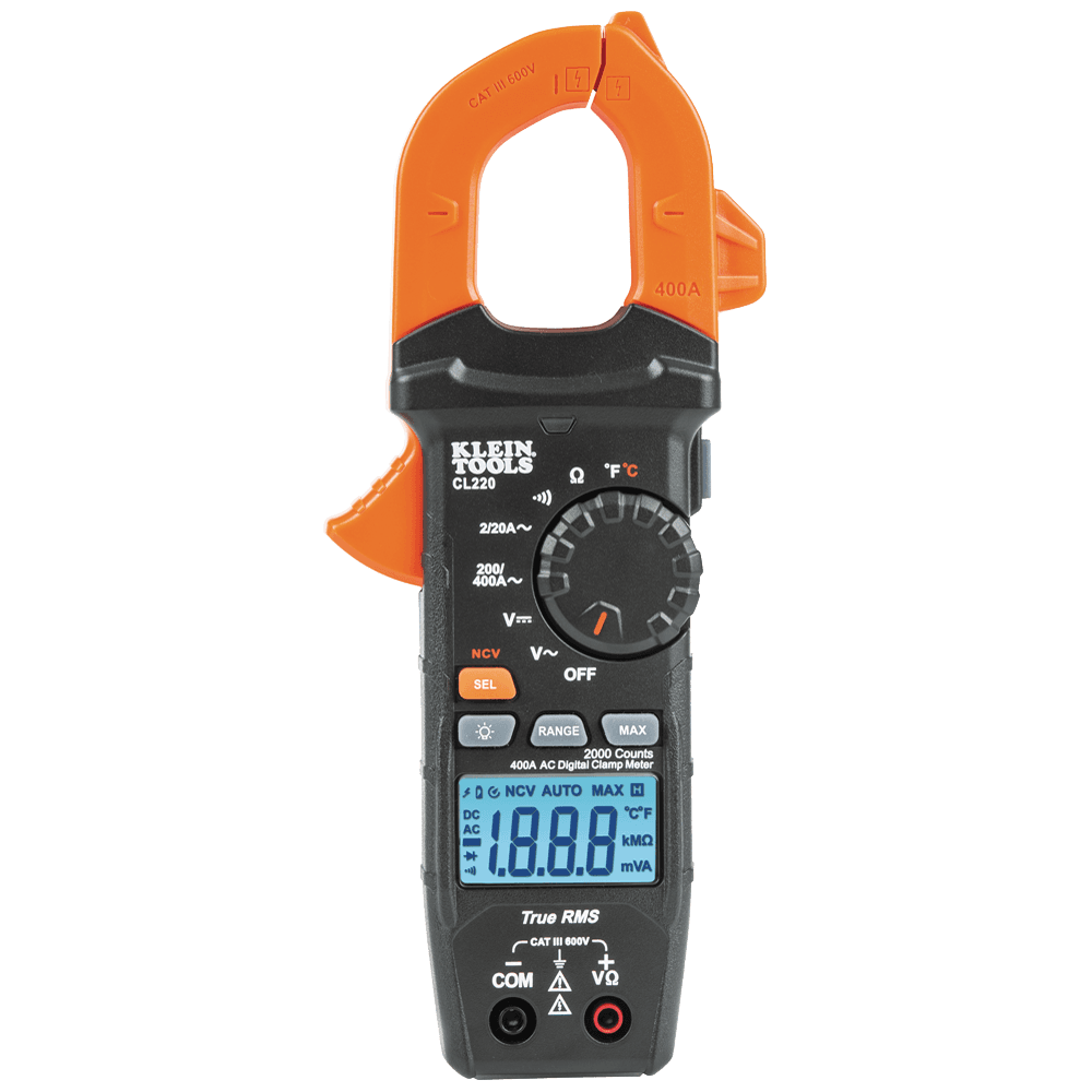 Klein Tools CL220 AC Clamp Meter with Temperature
