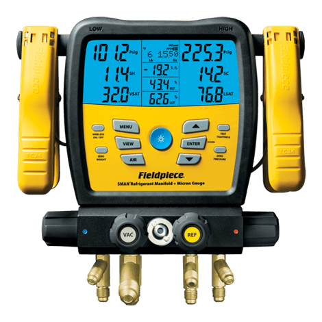 Fieldpiece SM480V SMAN Digital Manifold and Micron Gauge