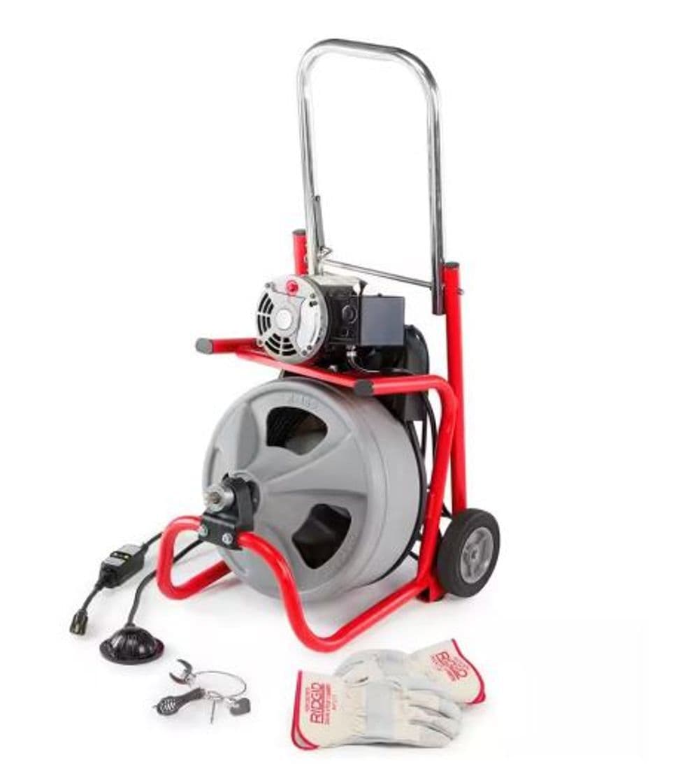 RIDGID K-400 52363 Drum Machine with 3/8-Inch × 75-Foot Cable